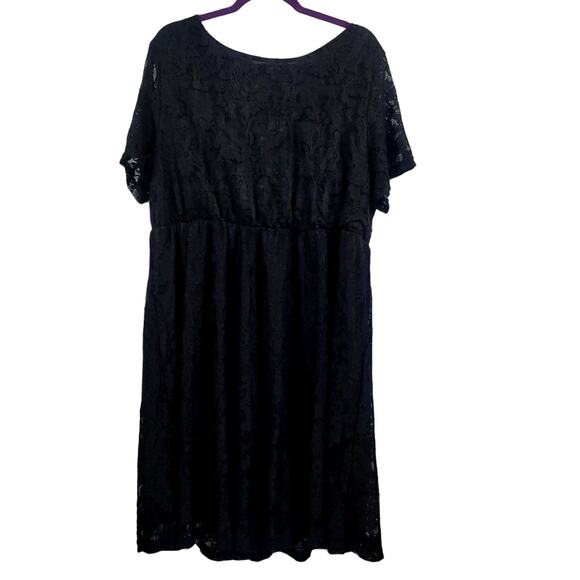 Unknown Dresses & Skirts - Plus Size Black‎ Lace Round Neck Whimsigoth Witchcore Witchy Fairycore NWOT